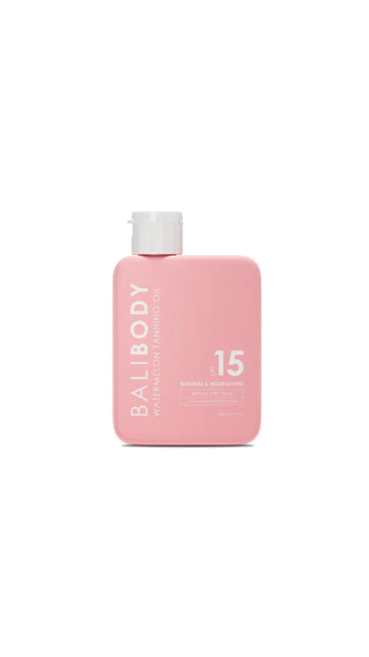 Масло для засмаги з насінням кавуна Watermelon Tanning Oil SPF15, Bali Body