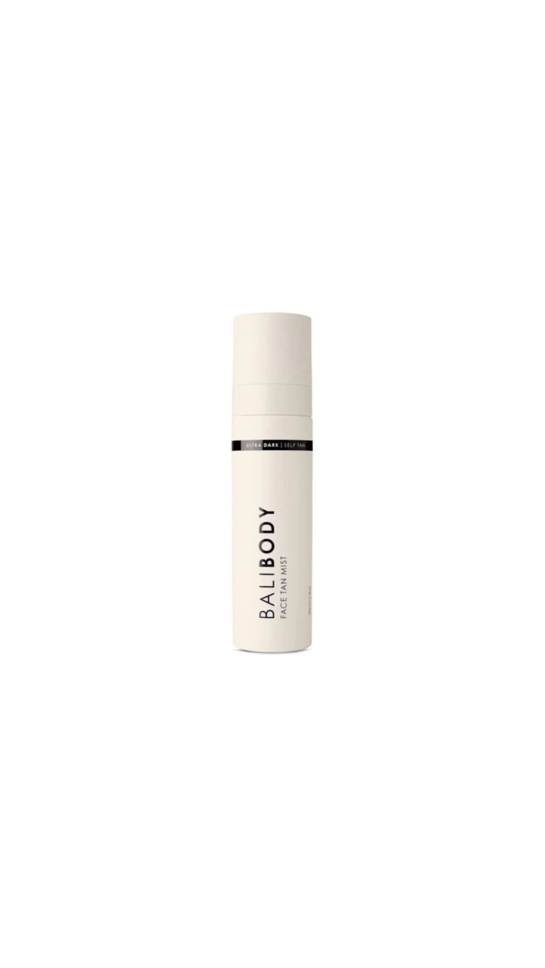 White skincare bottle with 'BALI BODY' branding on a white background