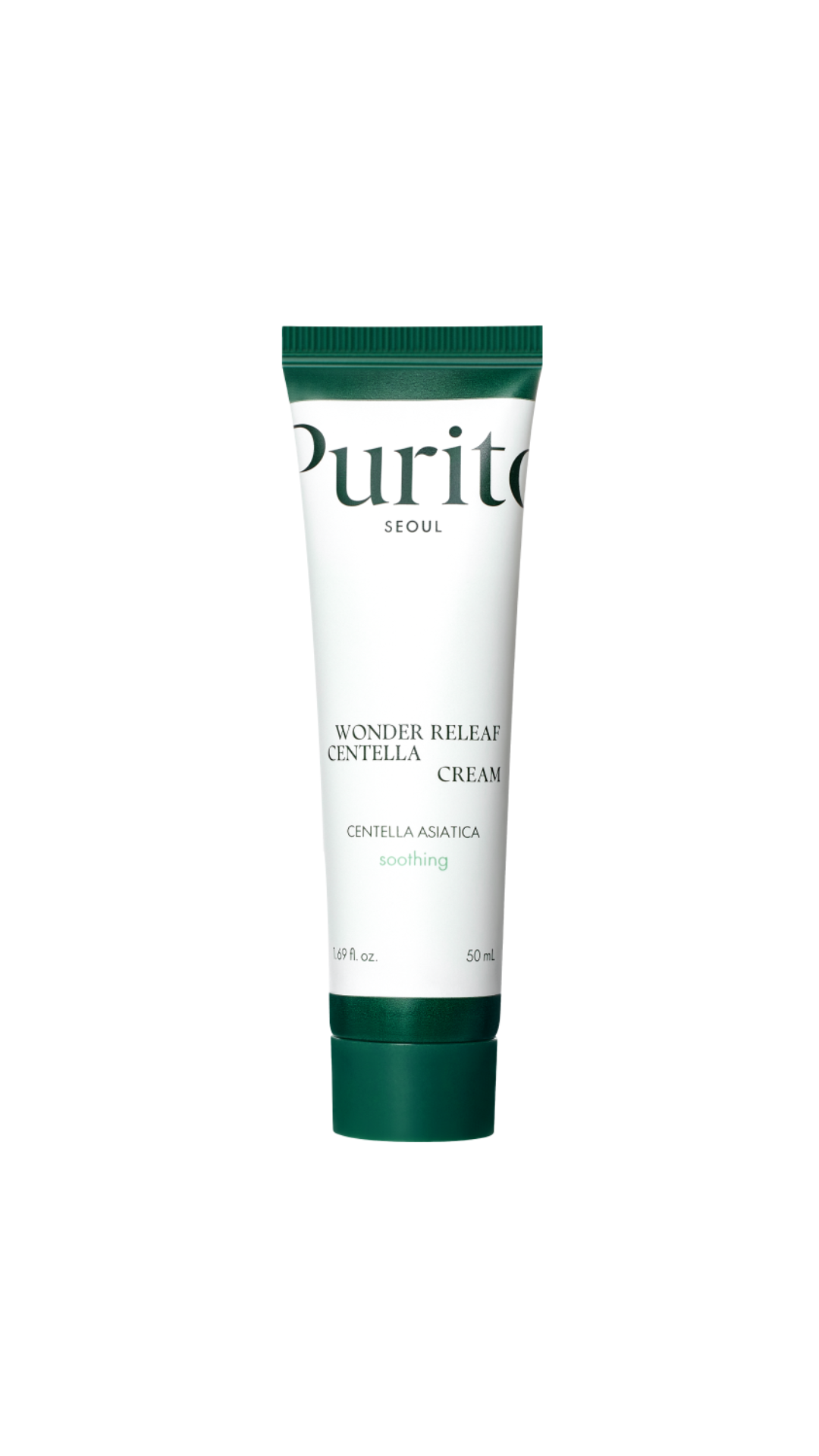 Крем відновлювальний з центеллою без олій Seoul Wonder Releaf Centella Cream 50 ml, Purito 