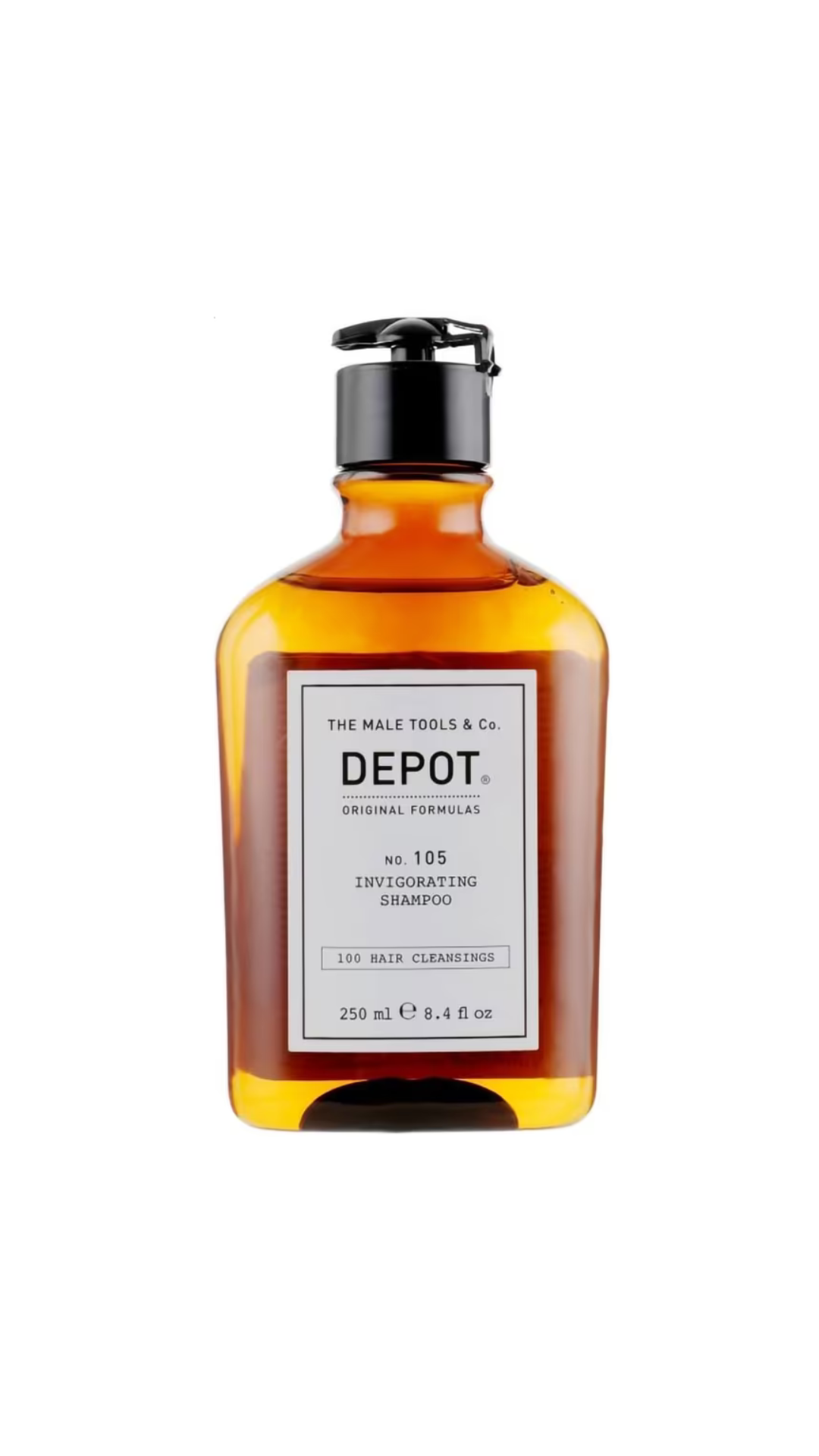 Чоловічий зміцнювальний шампунь проти випадіння волосся 105 Invigorating Shampoo 250ml, Depot