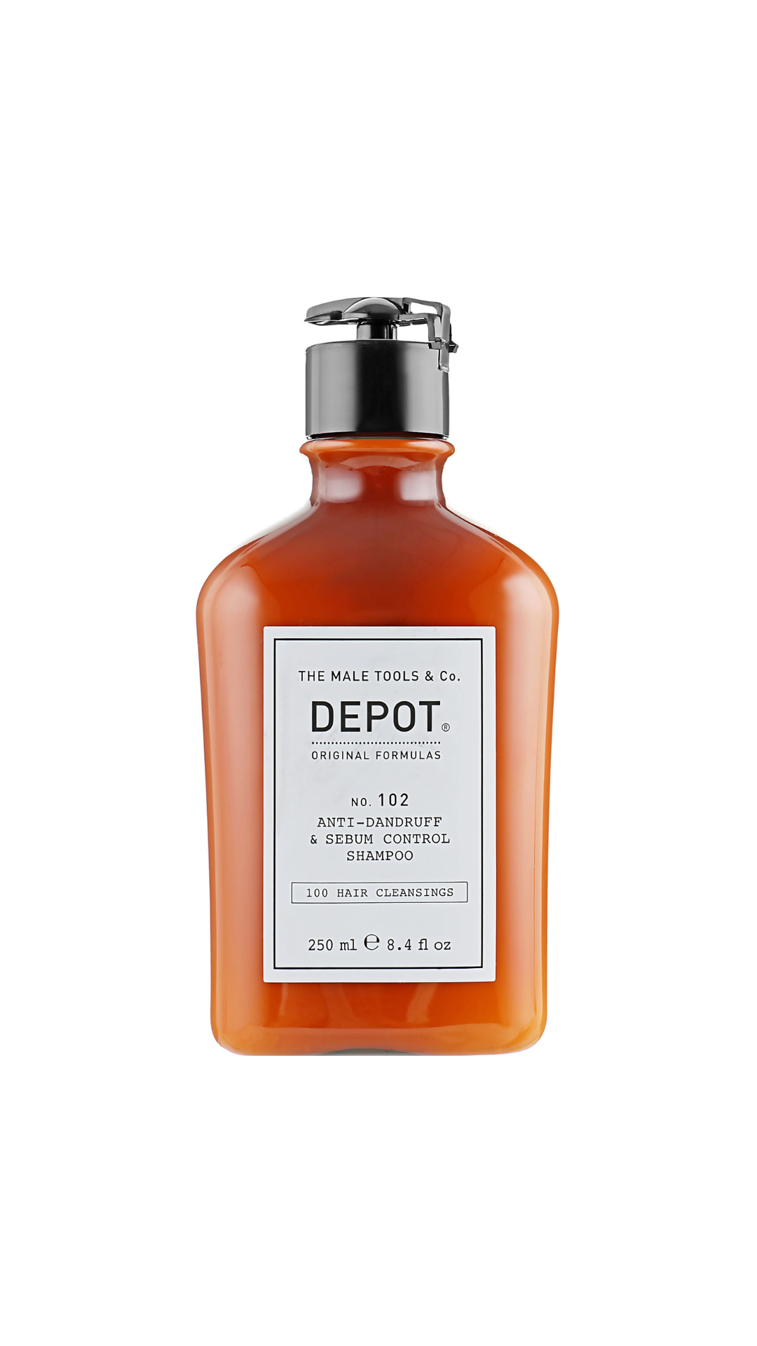 Шампунь для волосся, проти лупи, для жирного волосся Hair Cleansings 102 Anti-Dandruff & Sebum Control Shampoo 250ml, Depot 