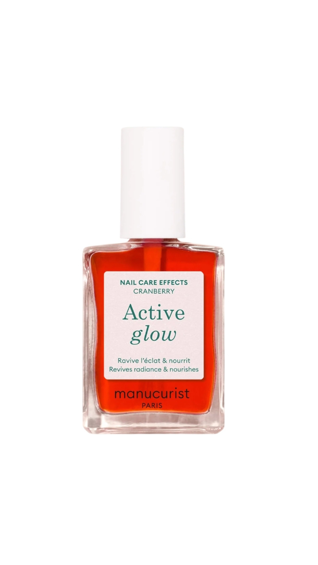 Лак для нігтів з персиково-рожевим глянцевим ефектом Active™ Glow Raspberry 15ml, Manucurist