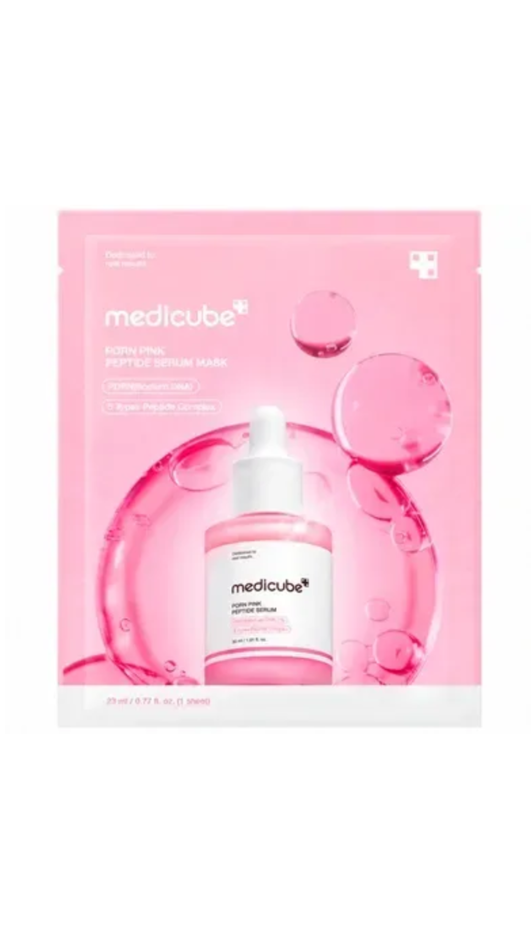 Тканинна маска для обличчя з PDRN та пептидами PDRN Pink Peptide Serum Mask 23ml, Medicube
