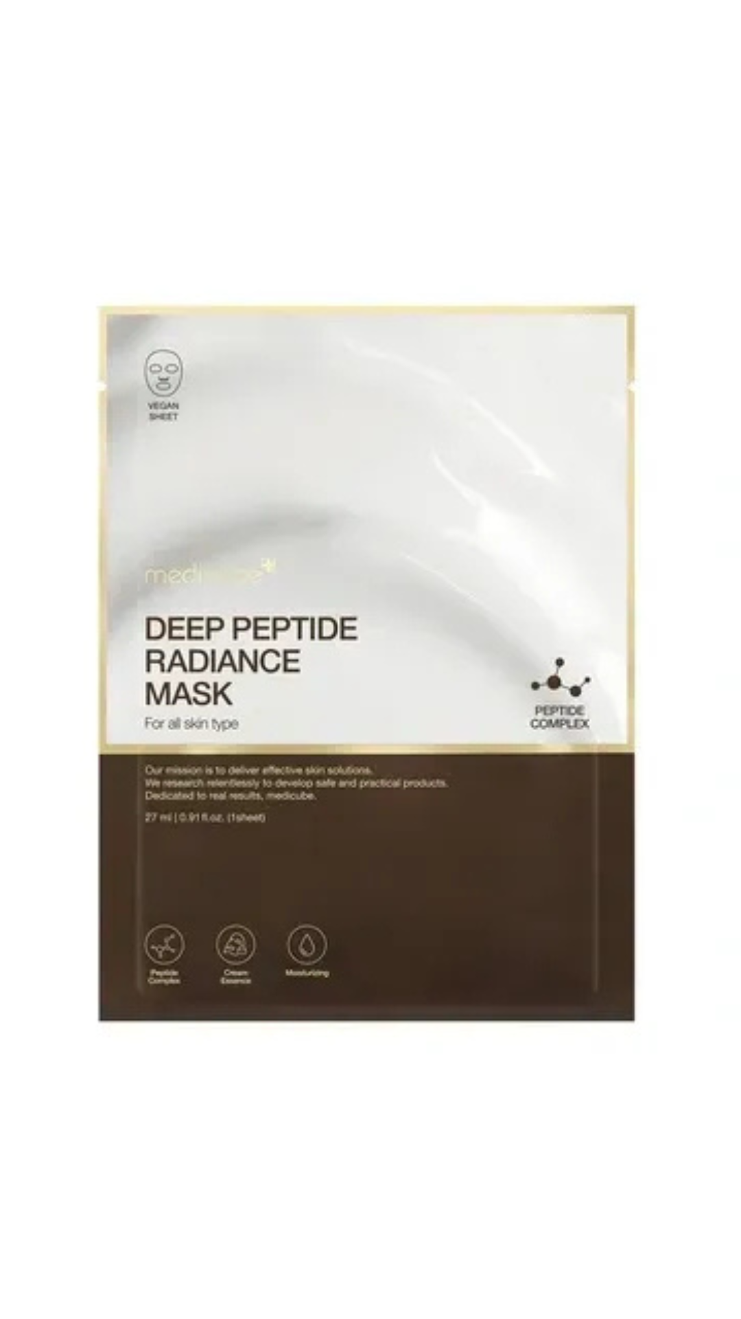 Регенеруюча кремова маска з пептидами Deep Peptide Radiance Mask 27ml, Medicube