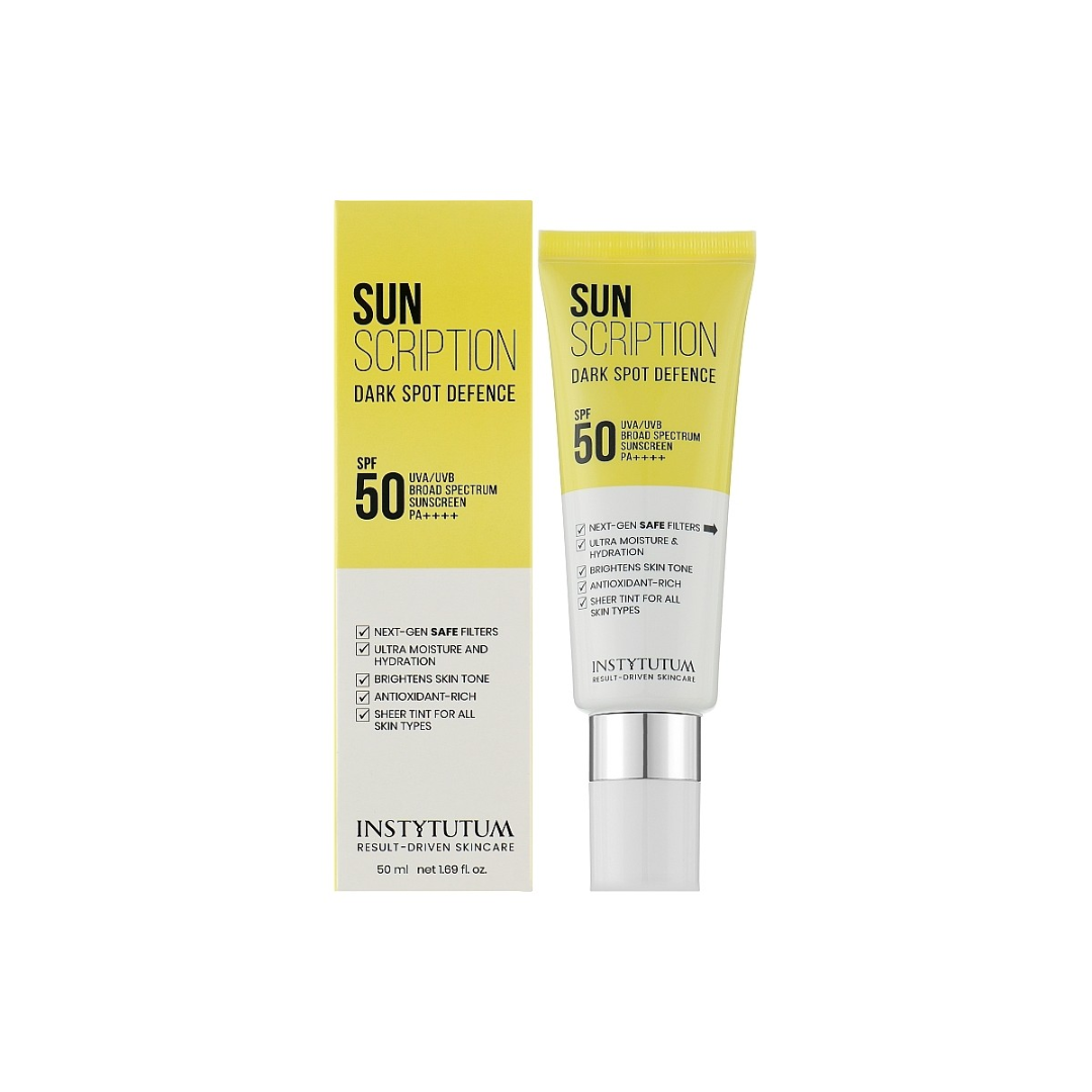 Сонцезахисний крем з освітлювальним ефектом Sunscription Dark Spot Defence SPF 50,Institutum