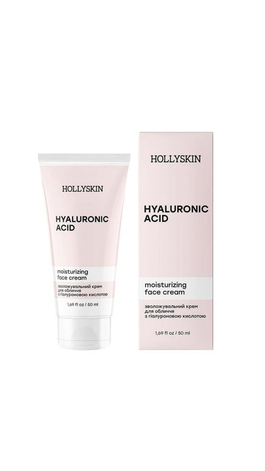 Зволожувальний крем для обличчя з гіалуроновою кислотою Hyaluronic Acid Face Cream, HOLLYSKIN