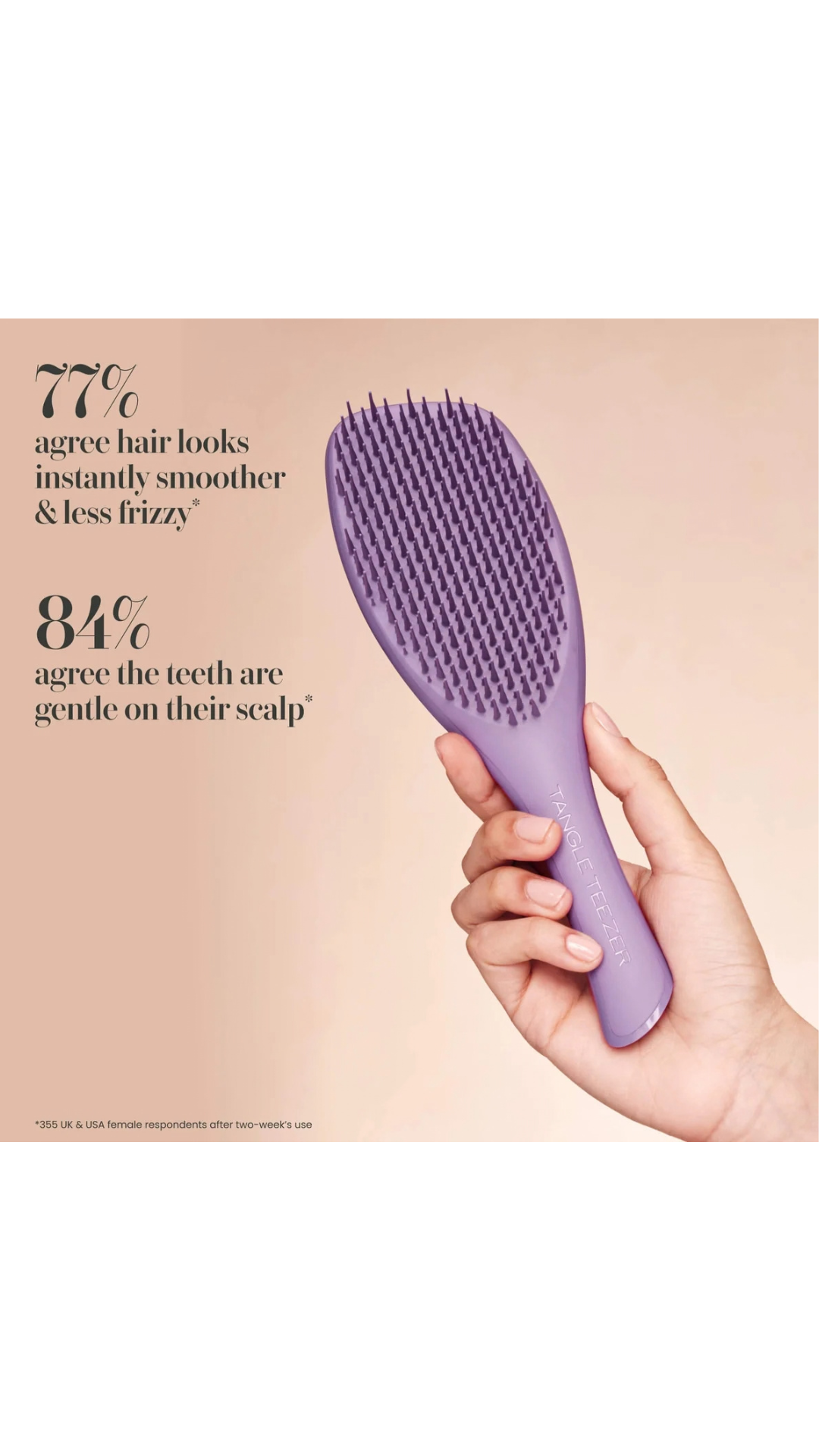 Щітка для волосся The Complete Carebrush Curly to Coily Velvet Purple, Tangle Teezer