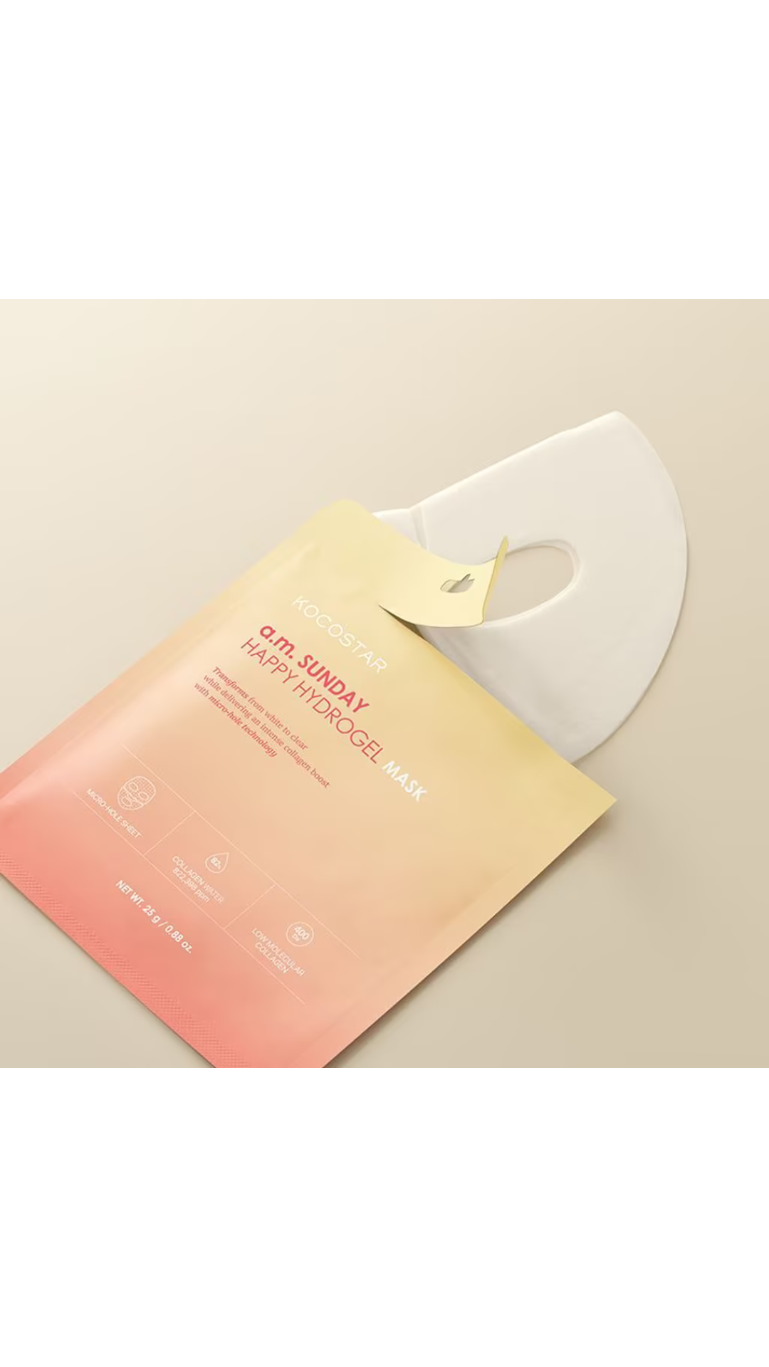 Гідрогелева маска для шиї A.M. Sunday Hydrogel Neck Mask 13gr, Kocostar