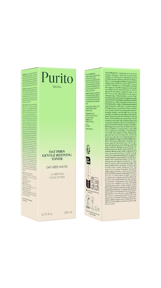 Тонер з PDRN насіння вівса Oat PDRN Gentle Refining Toner 200 ml, Purito