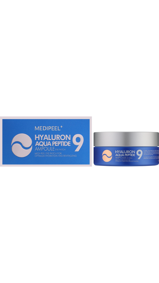 Патчі під очі глибокого зволоження з пептидами Hyaluron Aqua Peptide 9 Ampoule Eye Patch 60sht, Medi-Peel