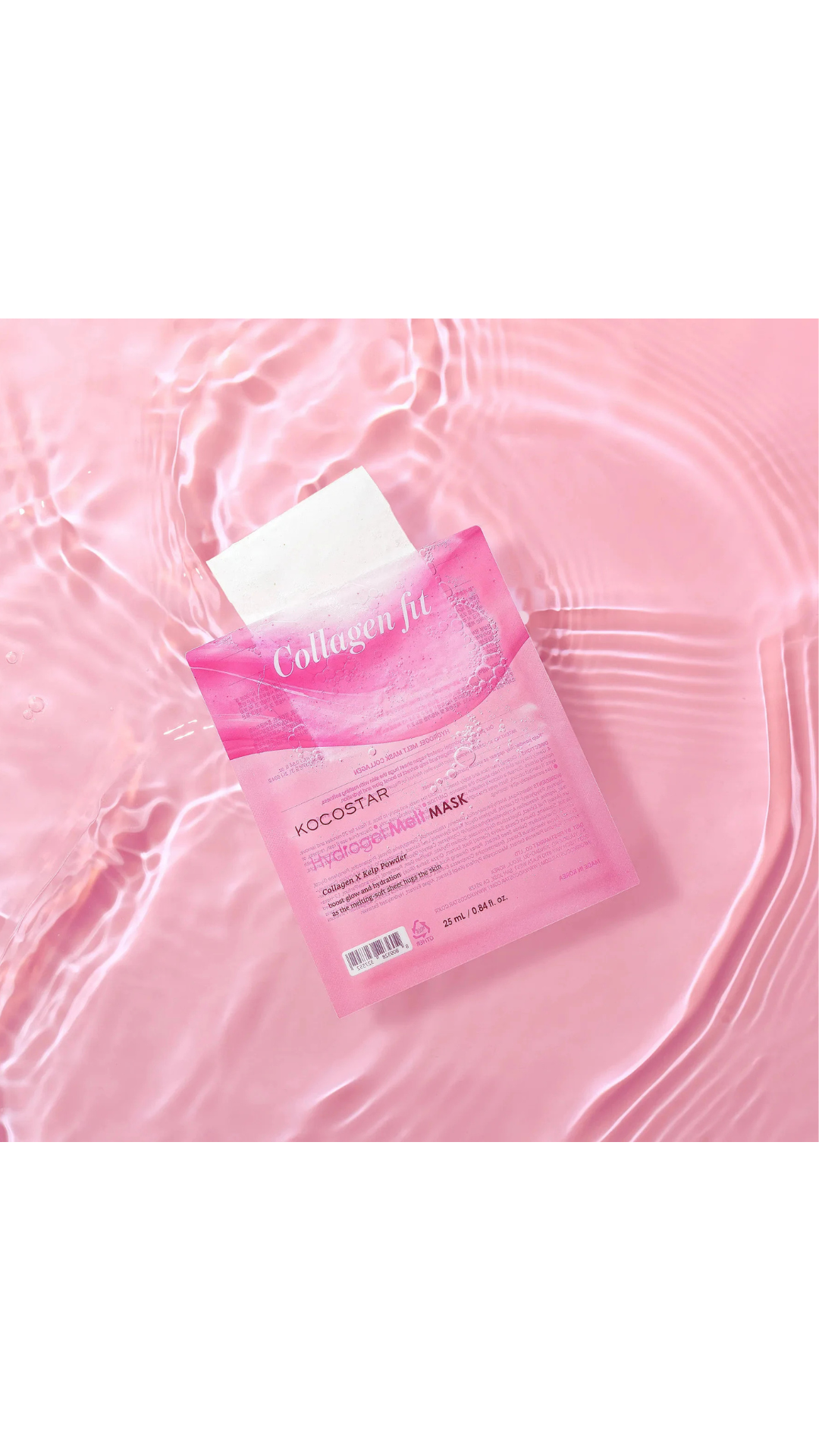Маска гідрогелева для обличчя Fit Hydrogel Melt Mask біорозчинна з колагеном 25ml, Kocostar