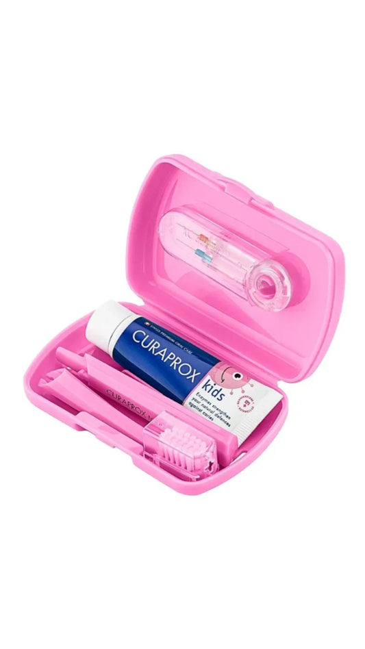 Дитячий дорожній набір, рожевий Kids Travel Set, Curaprox