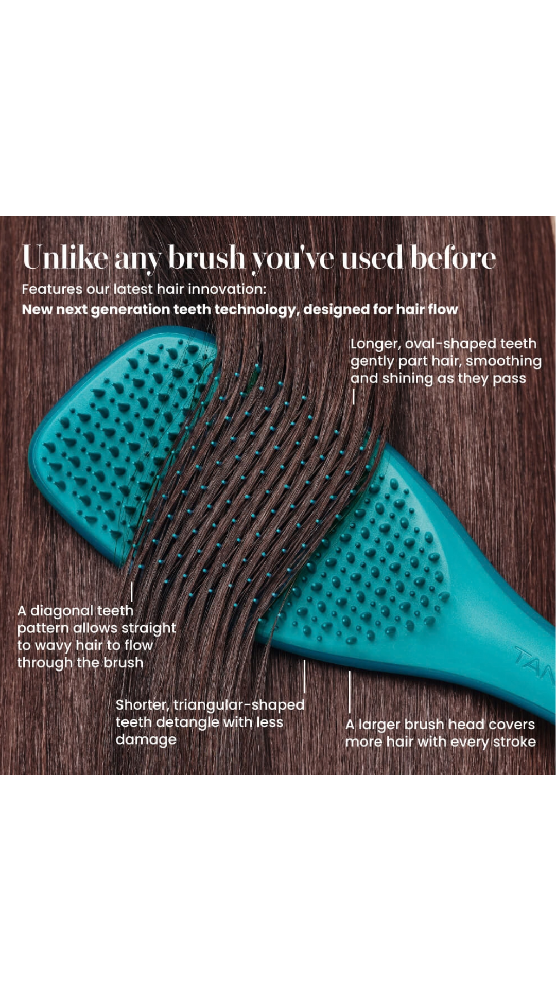 Щітка для волосся The Complete Carebrush Fine Radiant Teal, Tangle Teezer