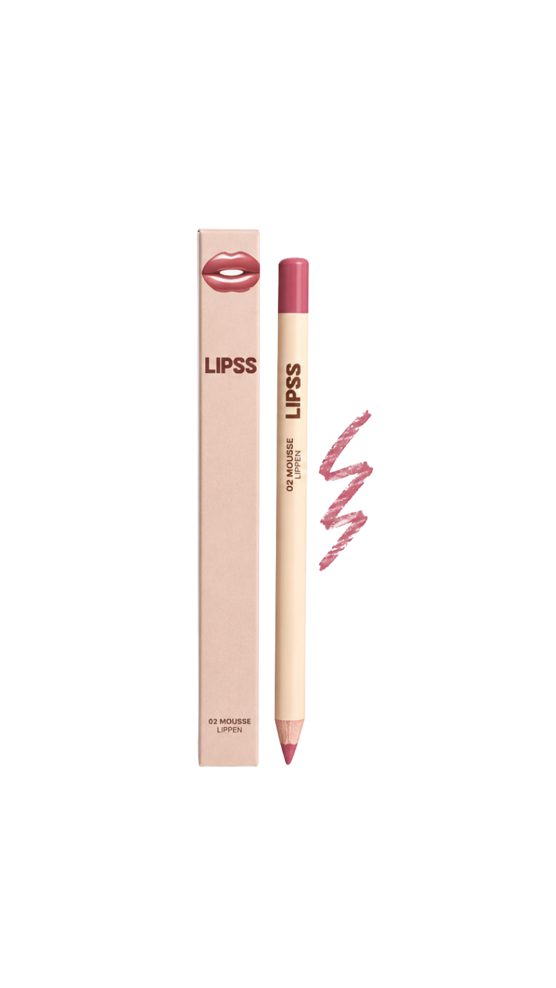 Олівець для губ LIPPEN 02 Mousse, LIPSS CARE