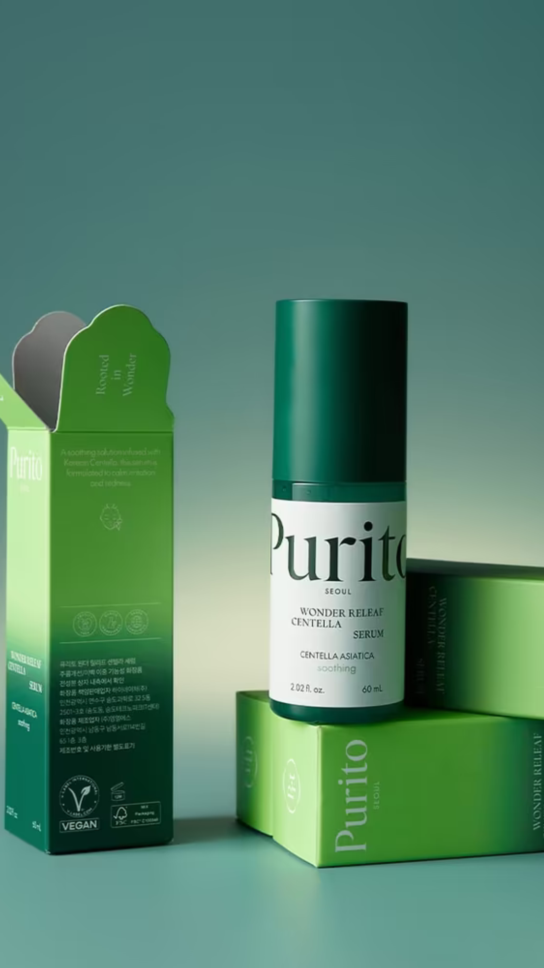 Сироватка з екстрактом центелли Seoul Wonder Releaf Centella Serum 60 ml, Purito