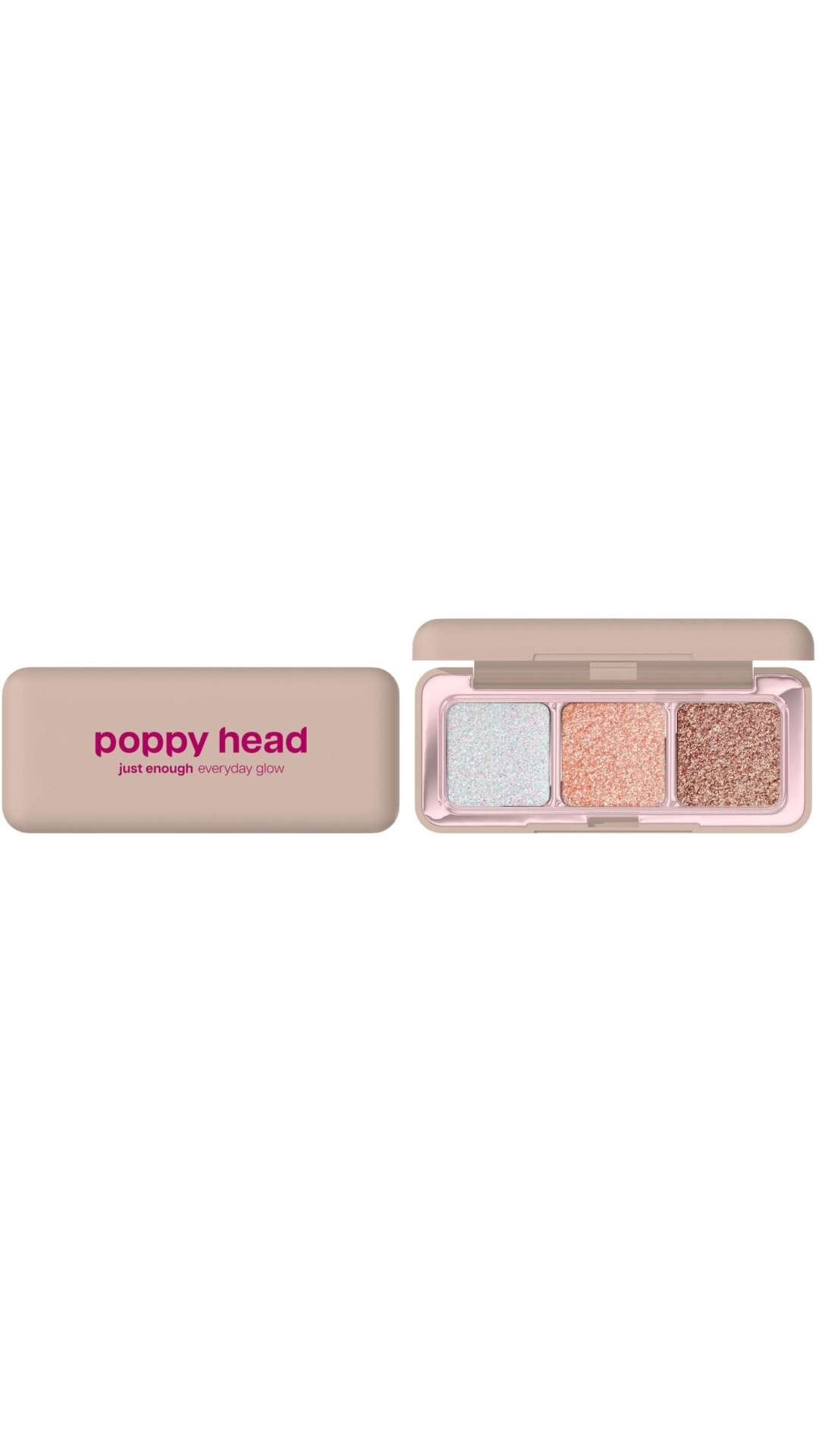 Палетка сяючих тіней для повік Just Enough Everyday Glow 4.8g, 01 shine agenda, POPPY HEAD