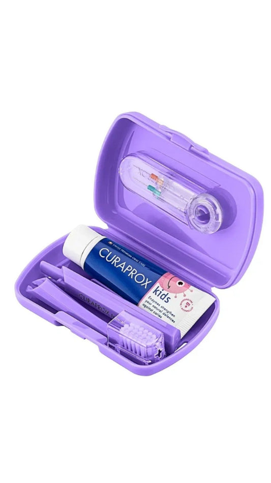 Дитячий дорожній набір, фіолетовий Kids Travel Set, Curaprox