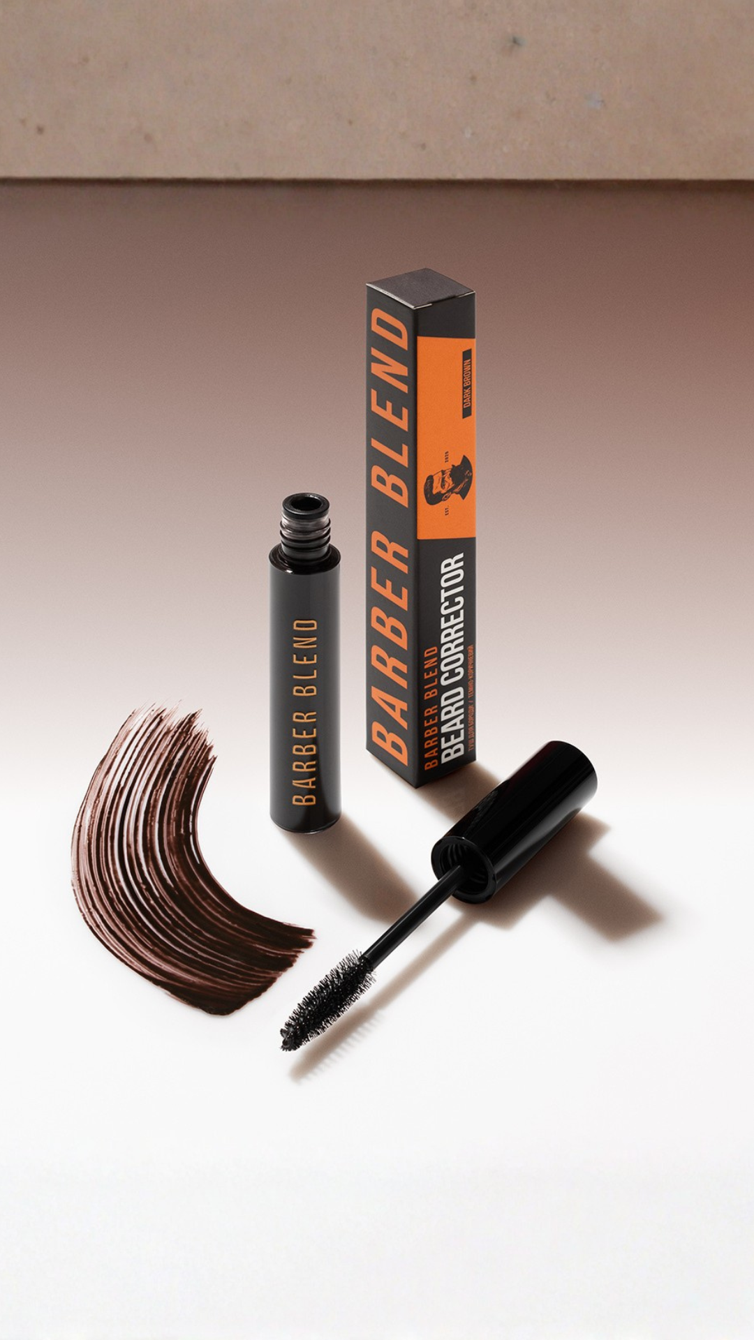 Туш для бороди 02 Dark brown, Barber Blend