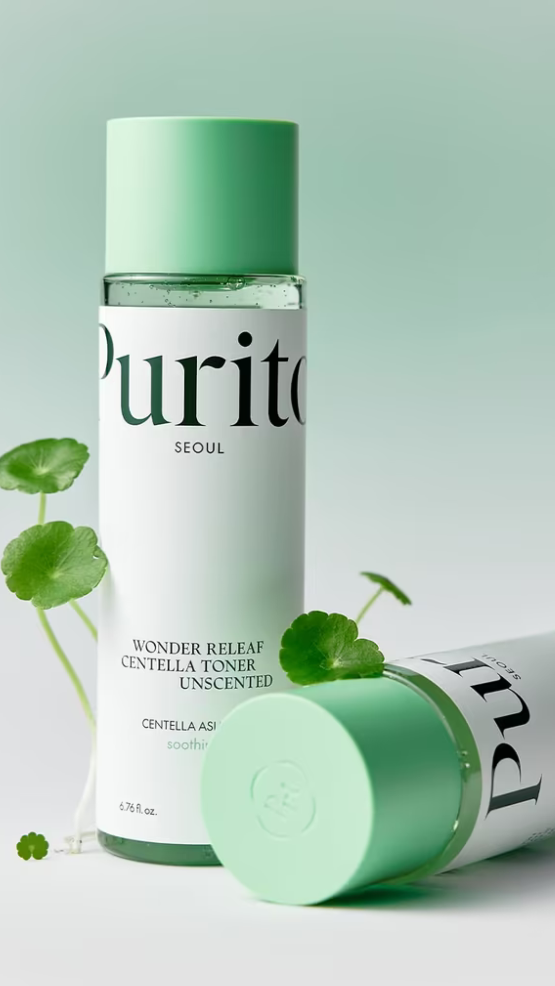 Тонер з центеллою без олій Seoul Wonder Releaf Centella Unscented Toner 200ml, Purito