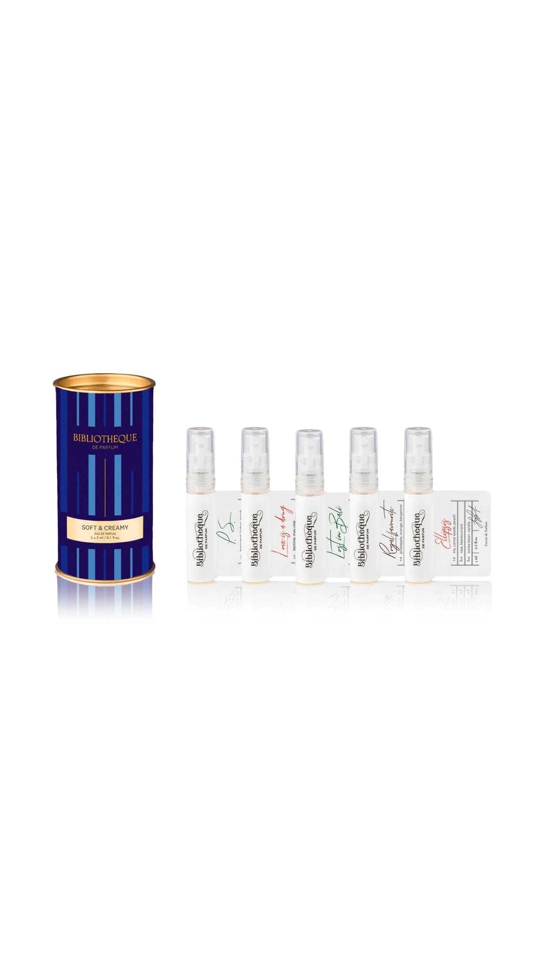 Набір мініатюр Discovery Set - Soft & Creamy (5*3мл), Bibliotheque de Parfum