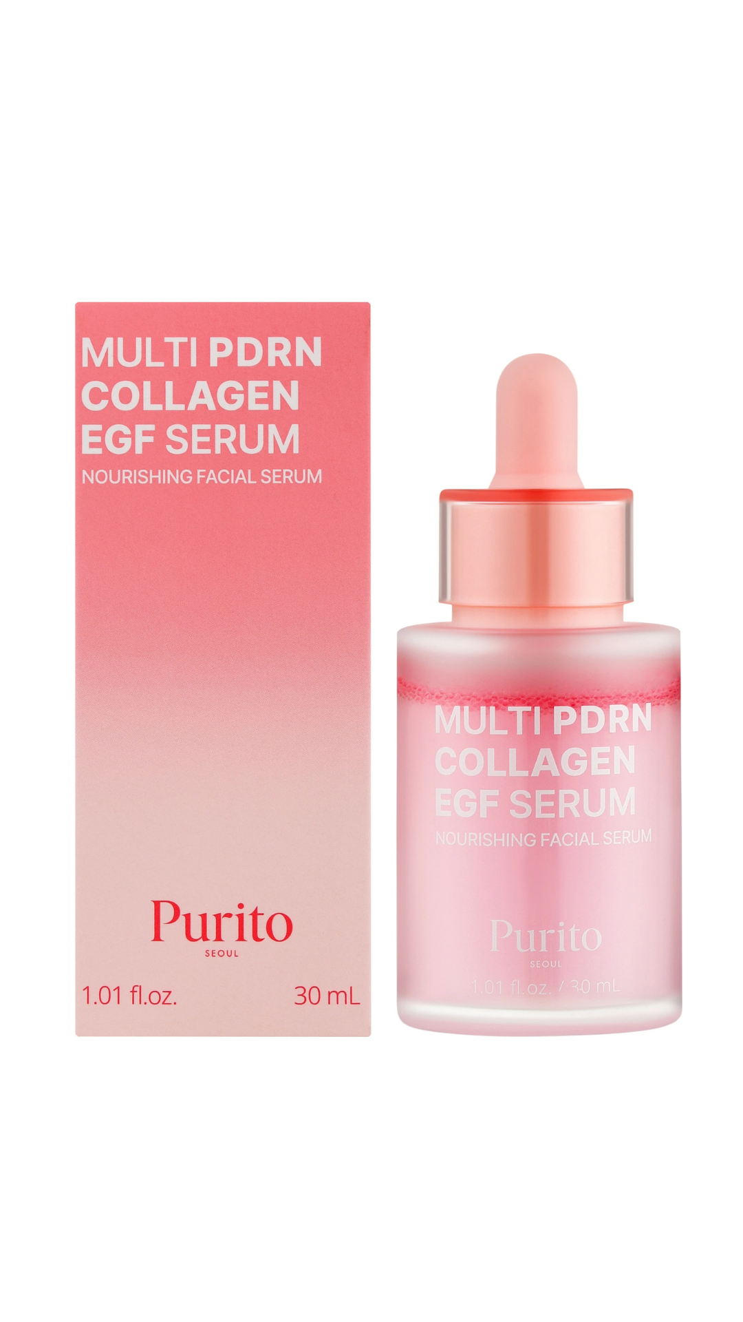 Сироватка відновлювальна з PDRN, EGF та колагеном Seoul Multi PDRN Collagen EGF Serum 30 ml, Purito 