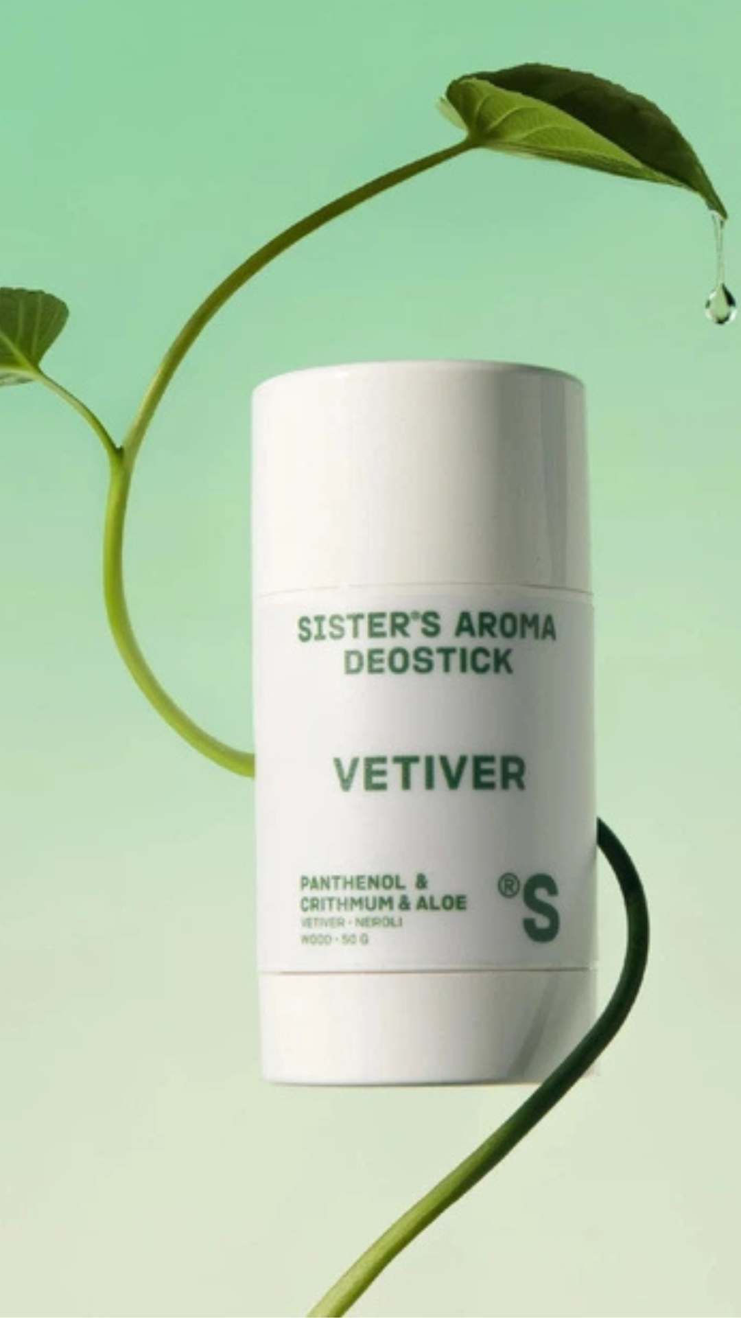 Твердий дезодорант Deostick Vetiver з ароматом Ветиверу 50gr, Sister's Aroma 