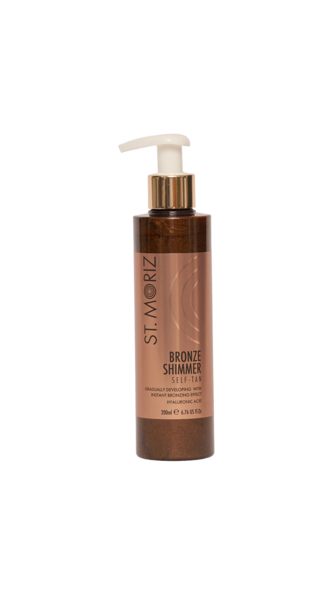 Засіб для бронзової засмаги з ефектом шимеру, St.Moriz 