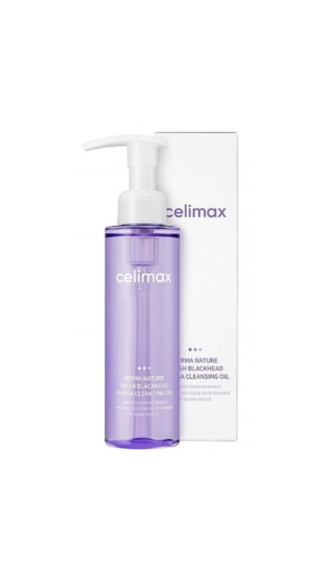 Гідрофільна олія для очищення обличчя 150ml Derma Nature Fresh Blackhead Jojoba Cleansing Oil, Celimax 