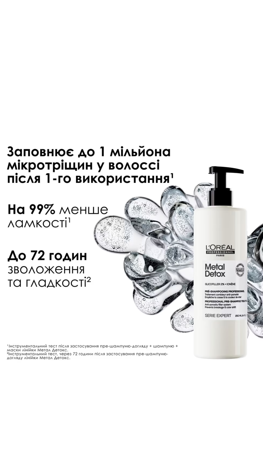 Пре-шампунь-догляд Metal Detox Serie Expert для зменшення пористості всіх типів волосся 250ml, L'Oreal Professionnel