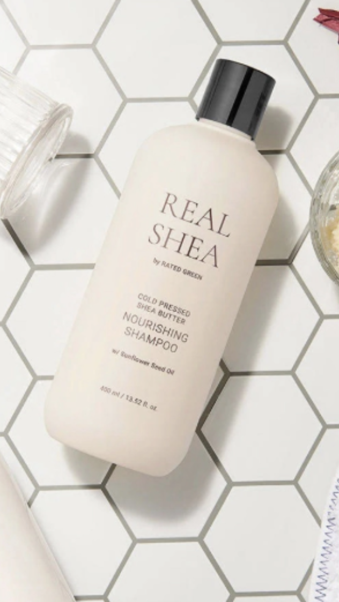 Real Shea живильний шампунь з маслом ши Nourishing Shampoo 400ml, Rated Green