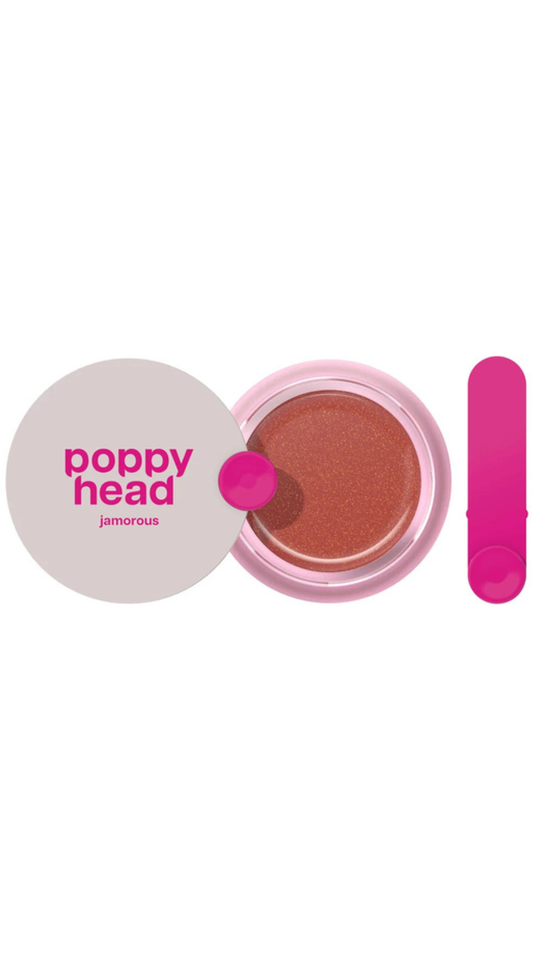 Маска для губ із мерехтливим ефектом Jamorous Shimmer 10g, POPPY HEAD 02