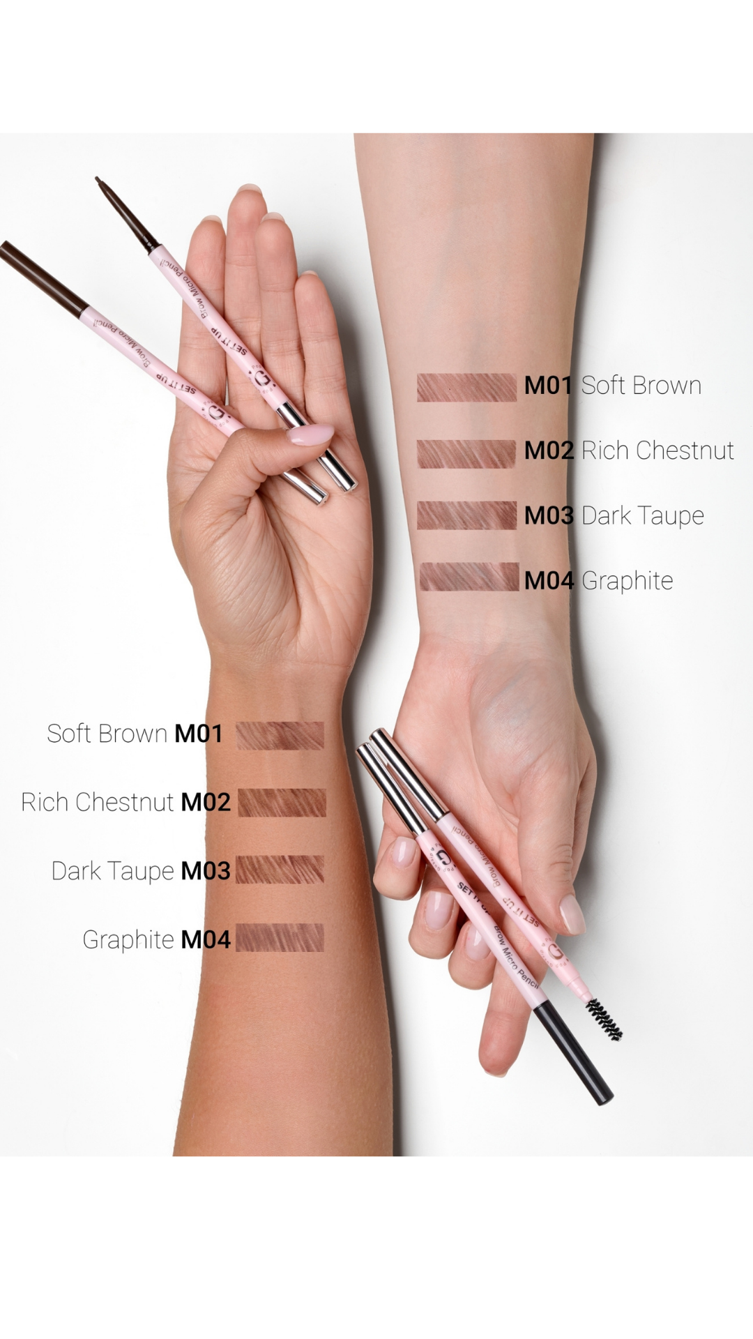 Автоматичний ультратонкий олівець для брів Set It Up Microbrow Pencil 0.15 g, Pop Gossip