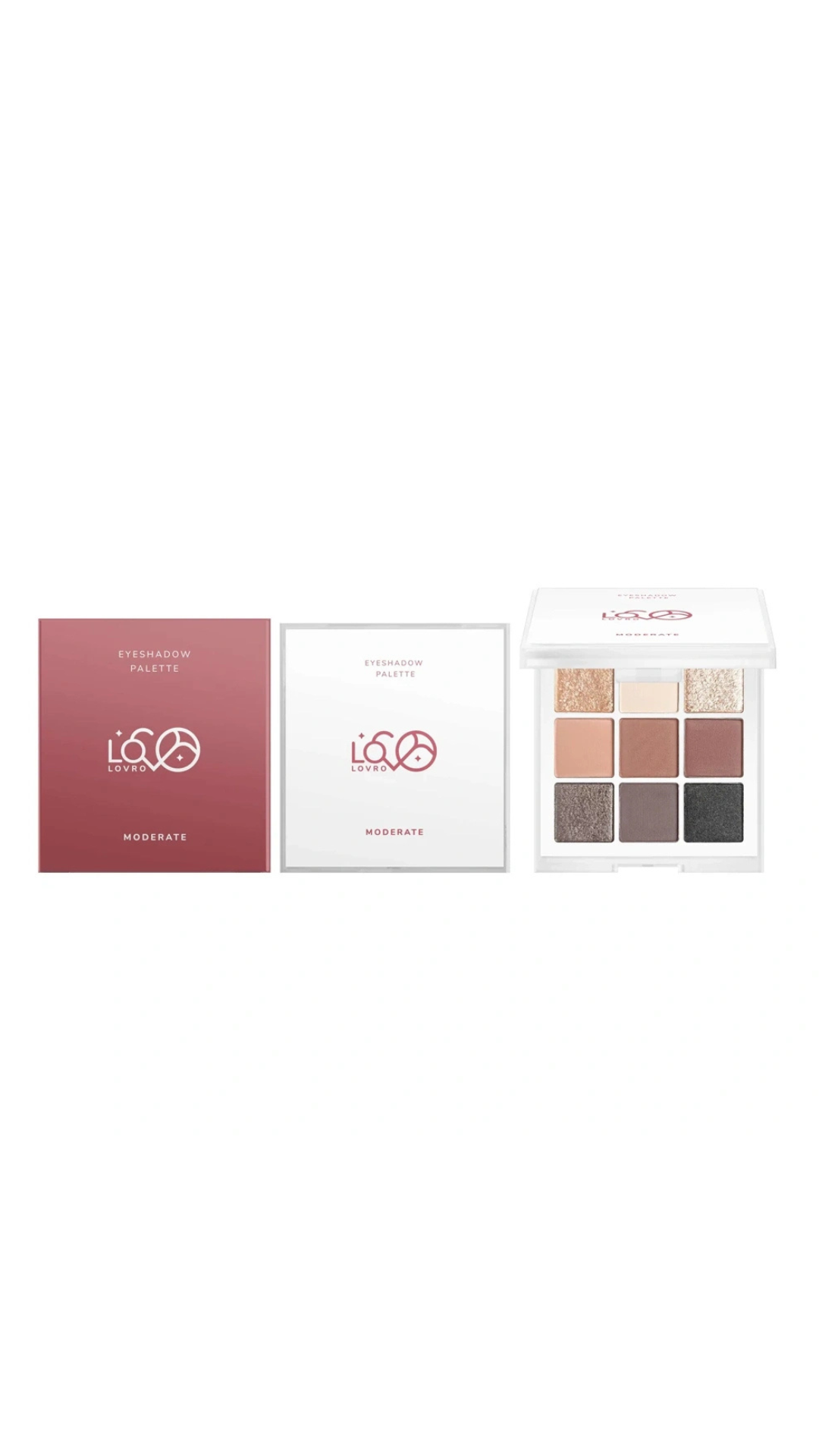Палетка тіней для повік MODERATE Eyeshadow Palette 9g, LOVRO