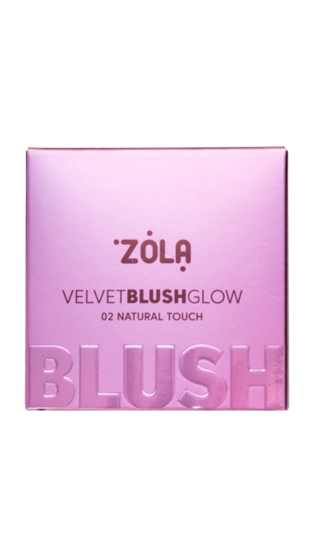Рум’яна Velvet Blush Glow 02 Природний дотик Natural Touch, ZOLA
