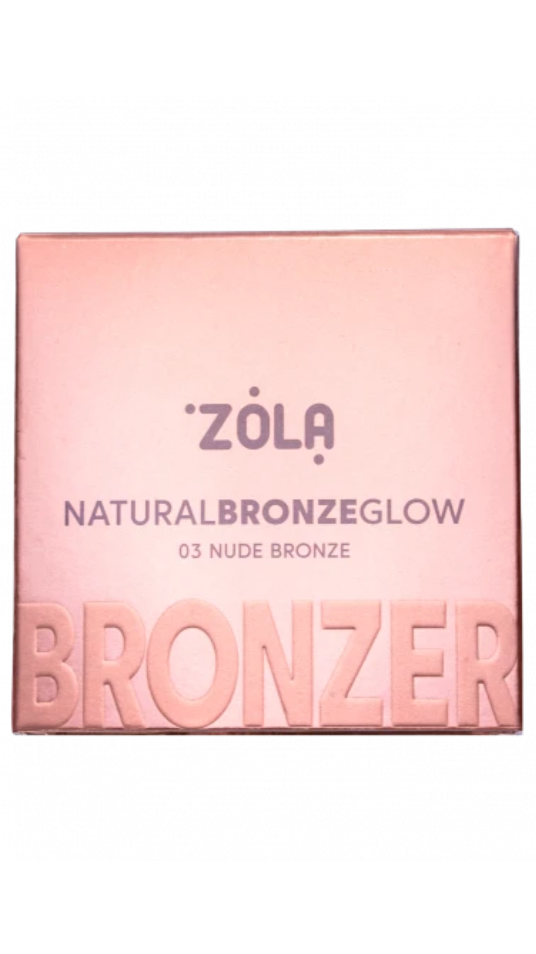 Бронзер Natural Bronze Glow 03 Нюдова бронза Nude Bronze, ZOLA