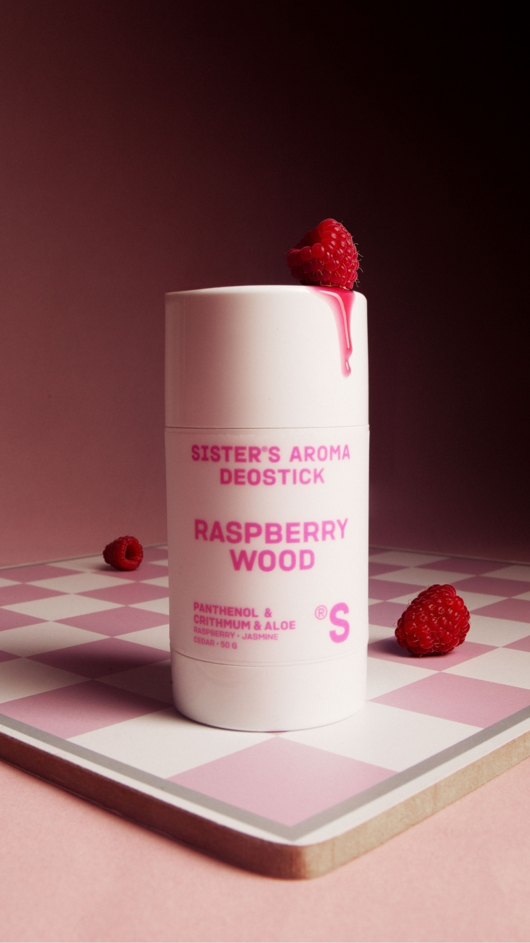 Твердий дезодорант з ароматом малини 50gr, Sister's Aroma