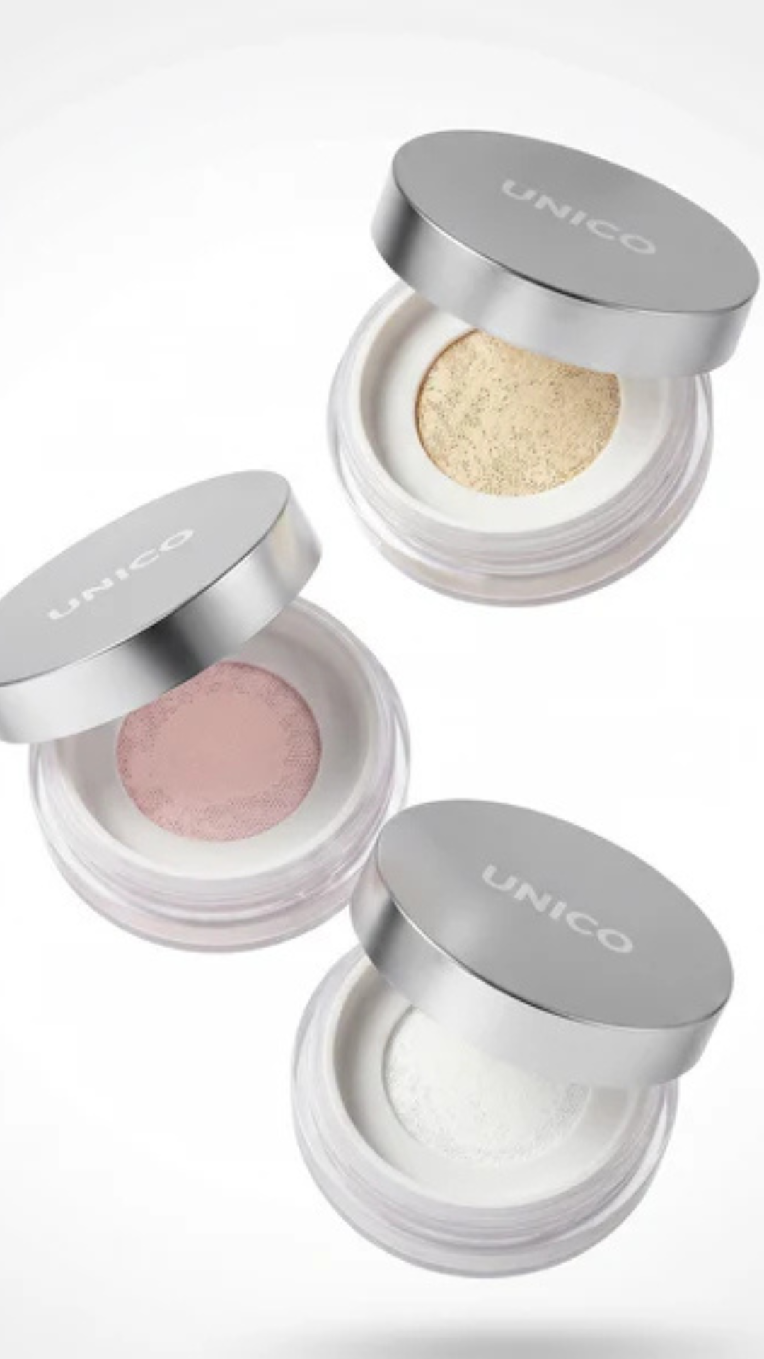 Бежева фінішна пудра для обличчя SETTING&FINISHING POWDER ECLAIR, UNICO