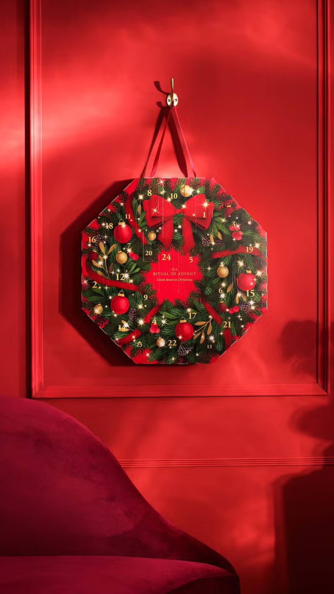 Адвент-календар, подарунковий набір The Ritual of Advent Classic Advent Calendar, Rituals, подарунок на новий рік, Різдво, святого Миколая