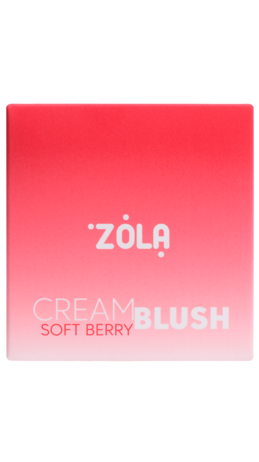 Кремові рум'яна CREAM BLUSH SOFT BERRY, ZOLA