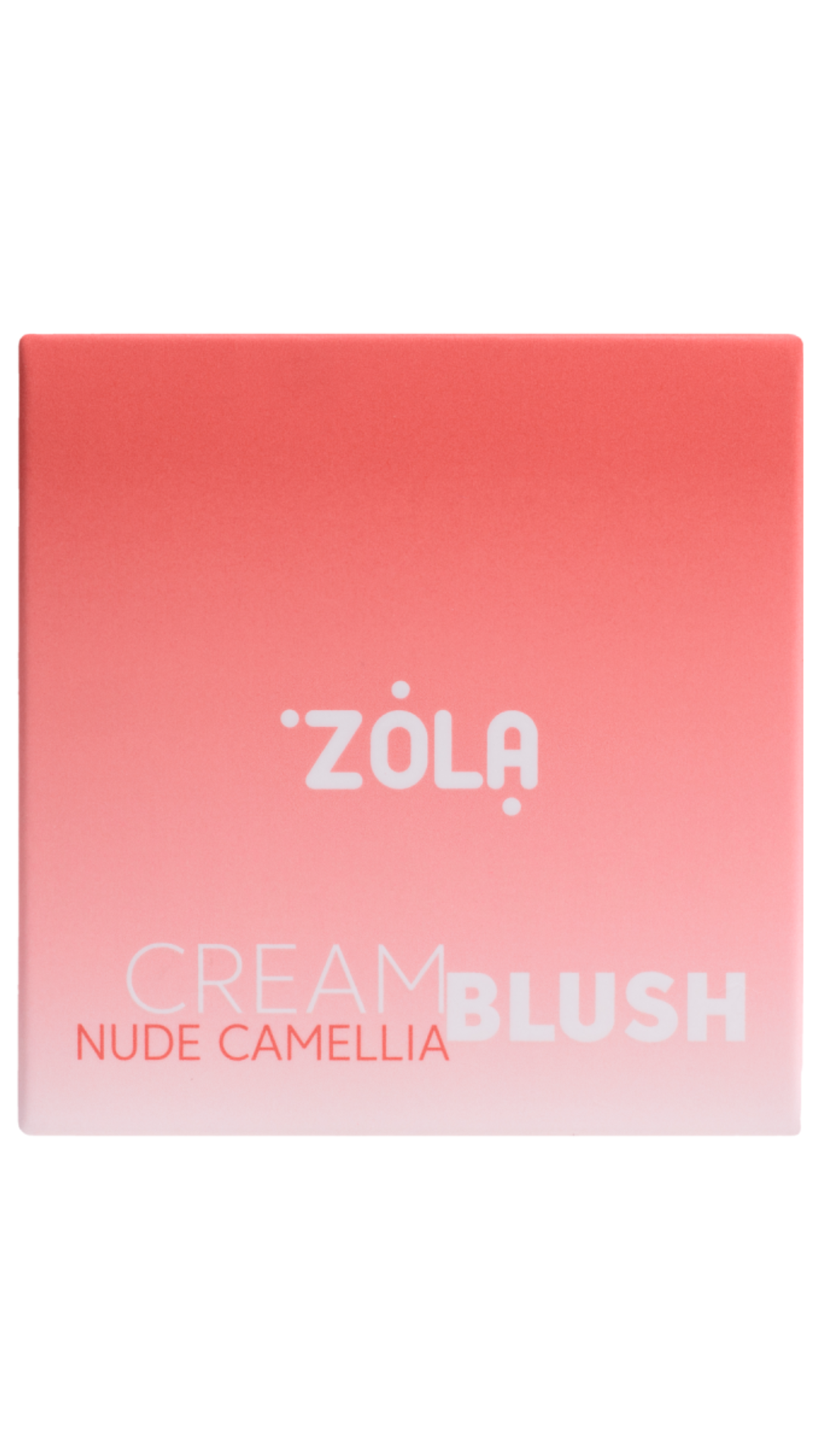 Кремові рум'яна CREAM BLUSH NUDE CAMELLIA, ZOLA
