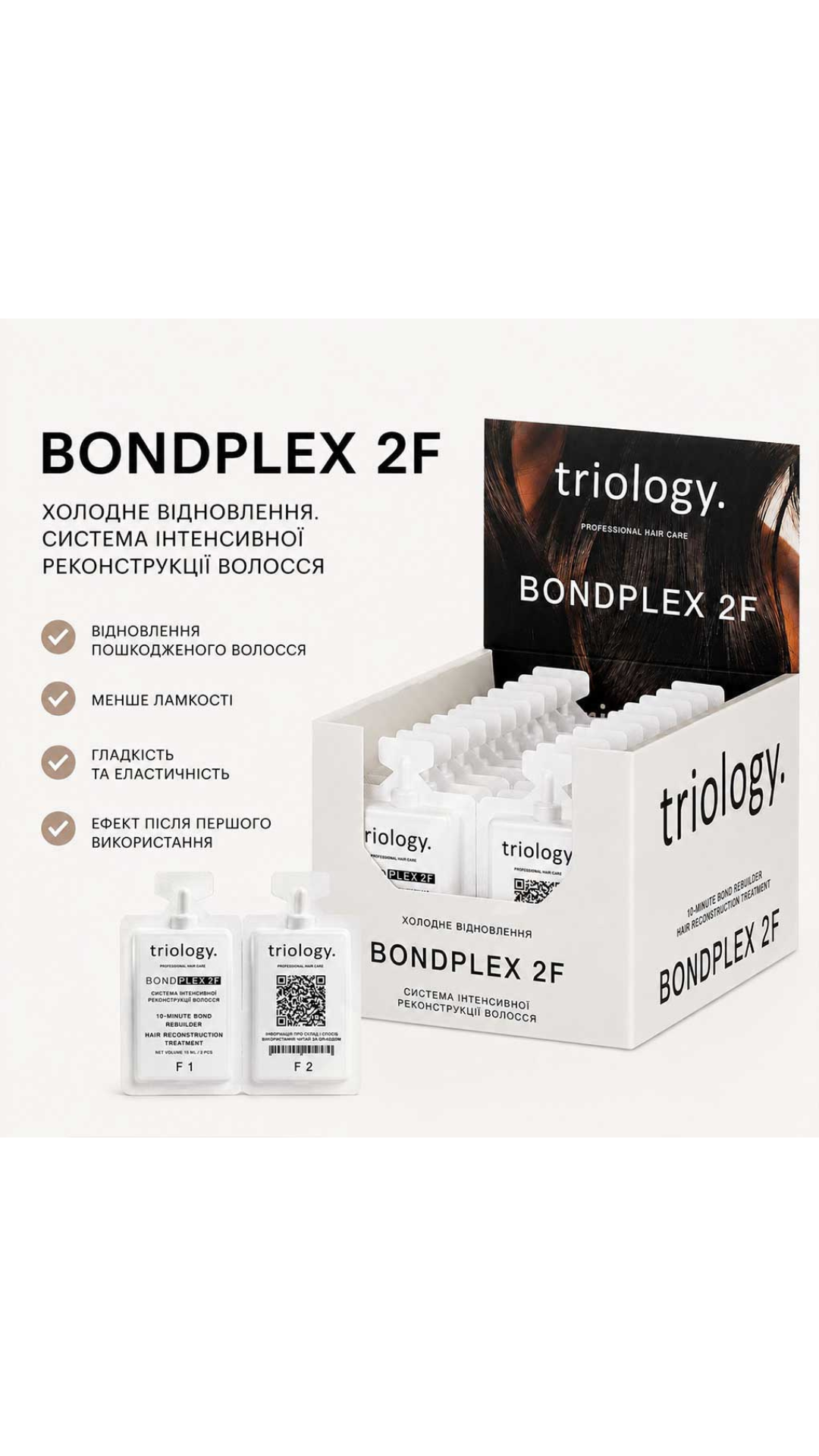 Система інтенсивної реконструкції волосся BondPlex 2F - 1шт, Triology