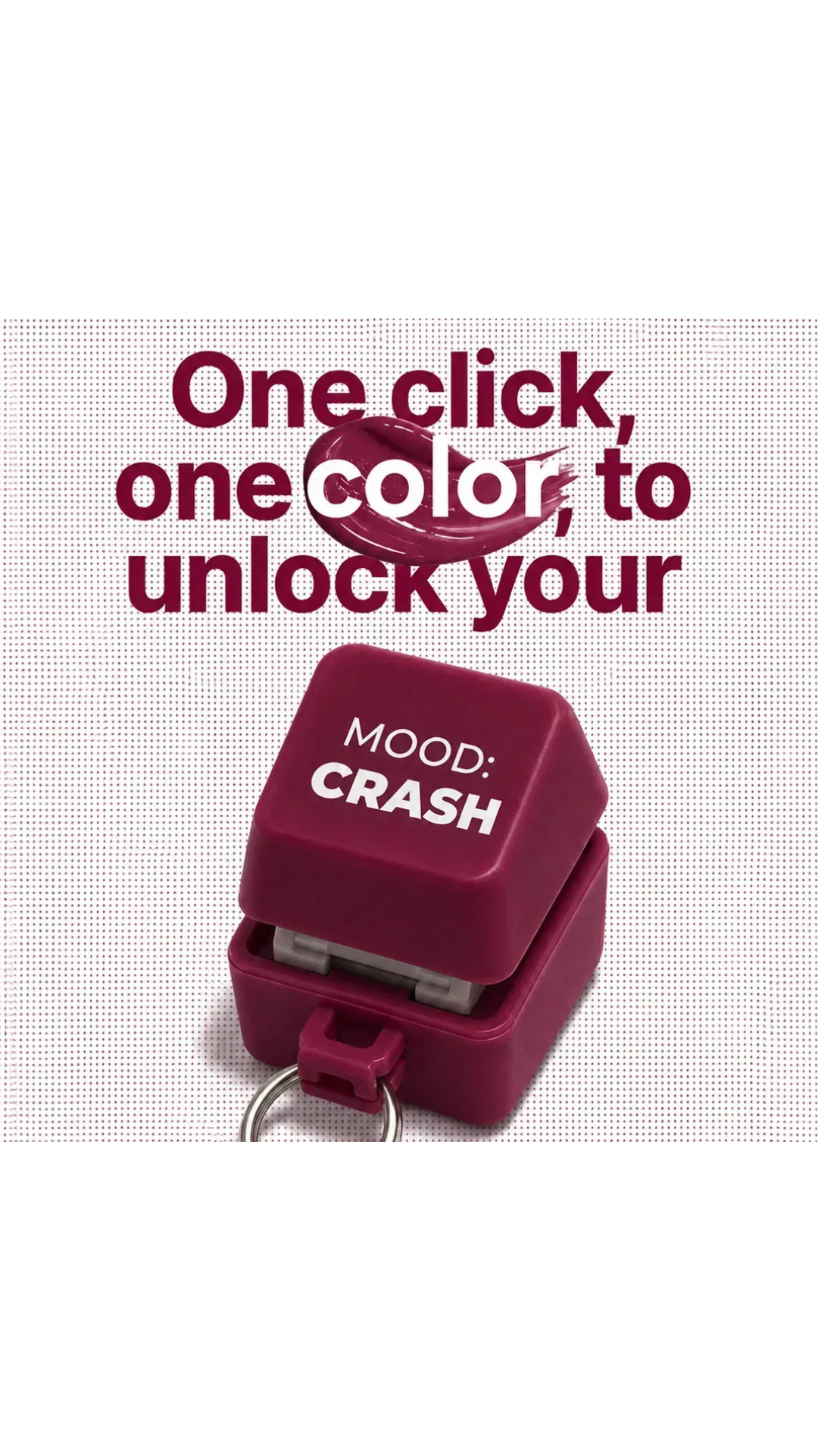 Бальзам-блиск для губ Ruby Nectar, 10ml + Брелок "MOOD: CRASH", WISHLIST