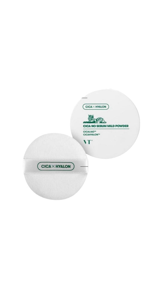 Two white containers with green text on a white background