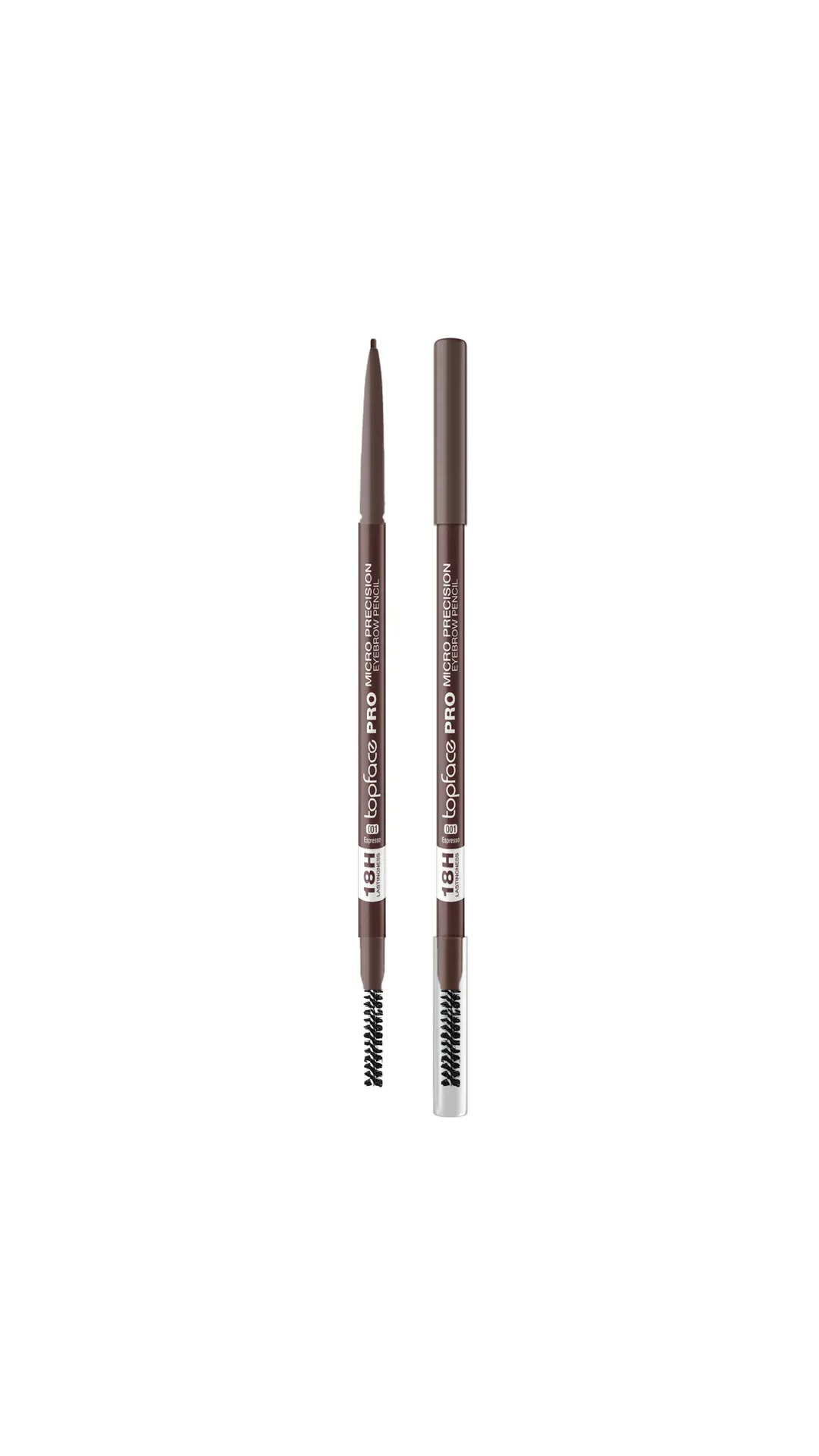 Олівець для брів Micro Precision Eyebrow Pencil PT622 - №01 (Espresso), Topface