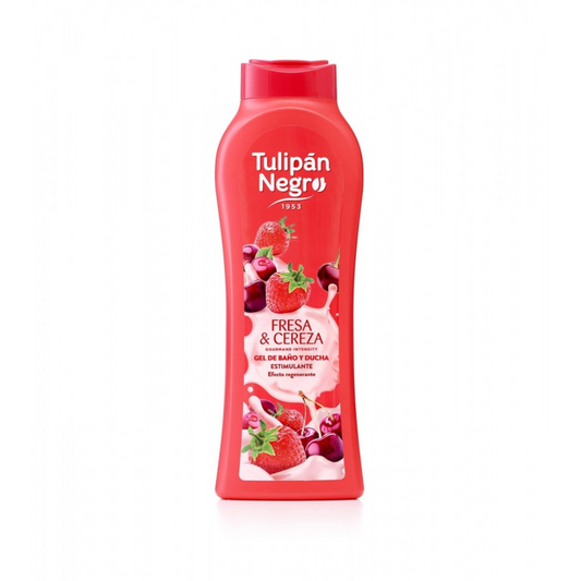Гель для душу Полуниця та вишня Shower Gel, Tulipan Negro