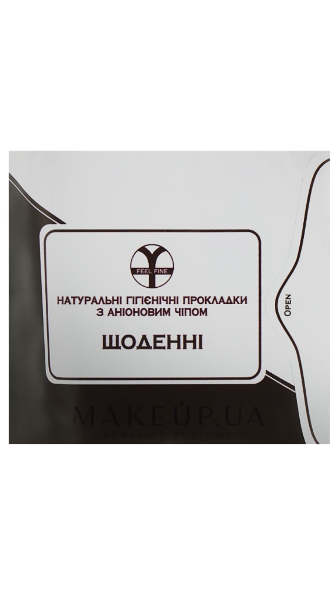 Щоденні натуральні гігієнічні прокладки з аніоновим чіпом, Feel Fine