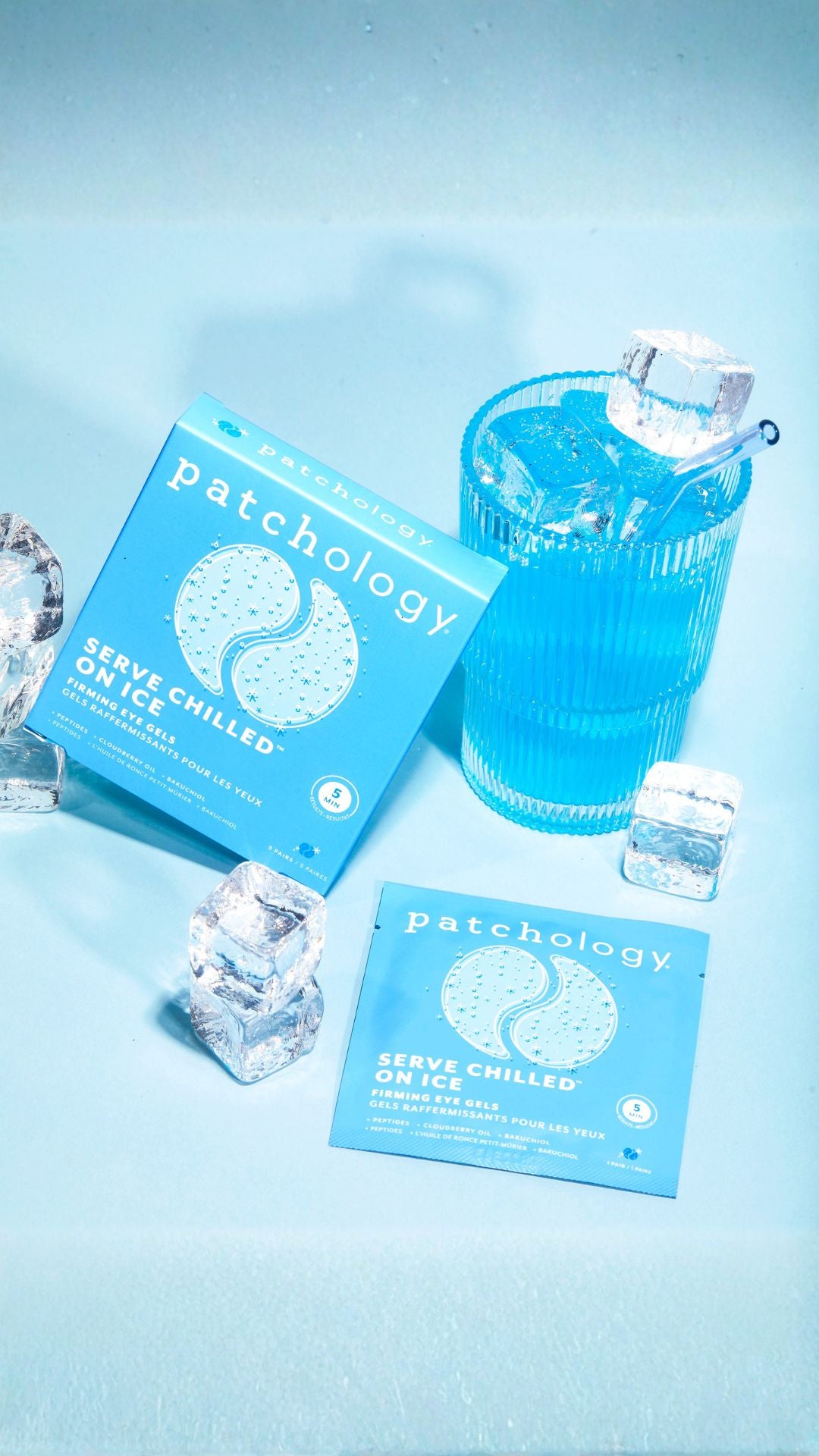 Охолоджуючі та зміцнюючі патчі Serve Chilled Iced Eye Gels, 1 пара, 5 пар, Patchology