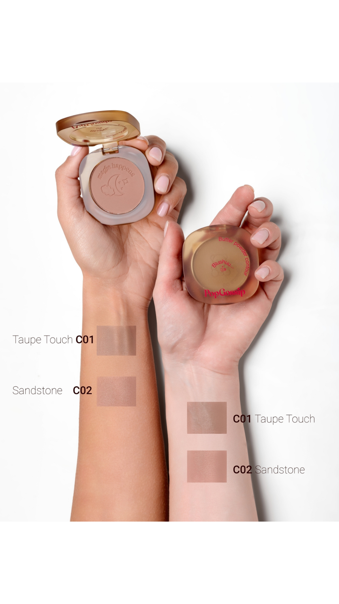 Пудра для контурінгу обличчя з сатиновим фінішем Blushuu Silky Powder Contour 3,2gr, Pop Gossip