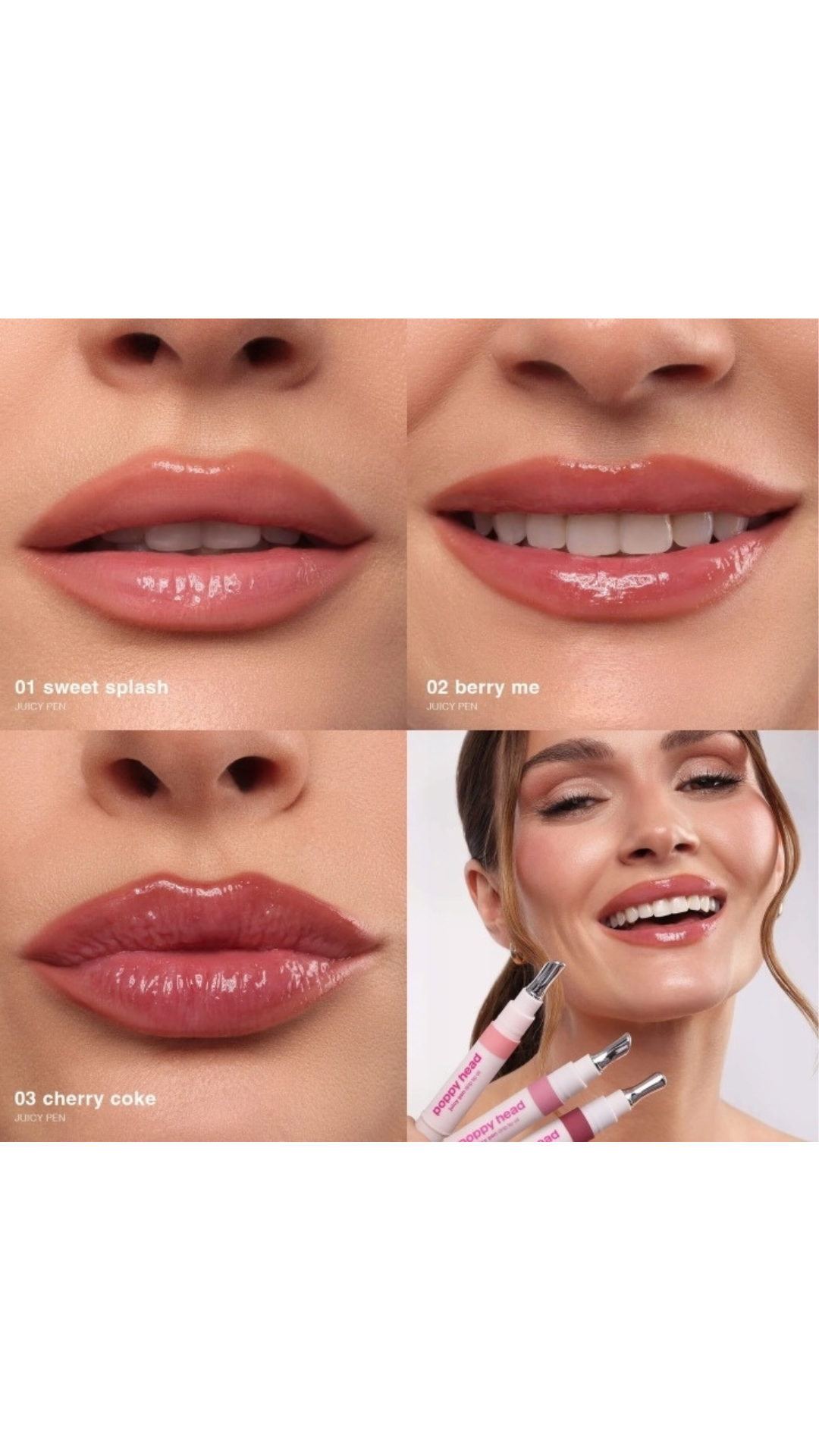 Олія для губ з ультра-вологим блиском Juicy Pen Lip Oil 2,5g, POPPY HEAD