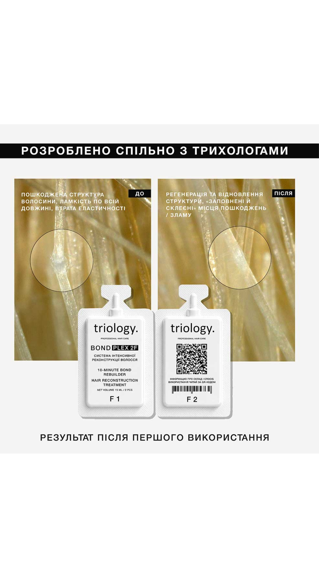 Система інтенсивної реконструкції волосся BondPlex 2F - 1шт, Triology